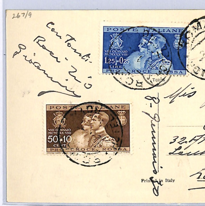 ITALY ROYALTY 1930 FDC Prince Humbert Set MARIA Postcard *HOTEL ROYAL* CDS WH194 - Image 7