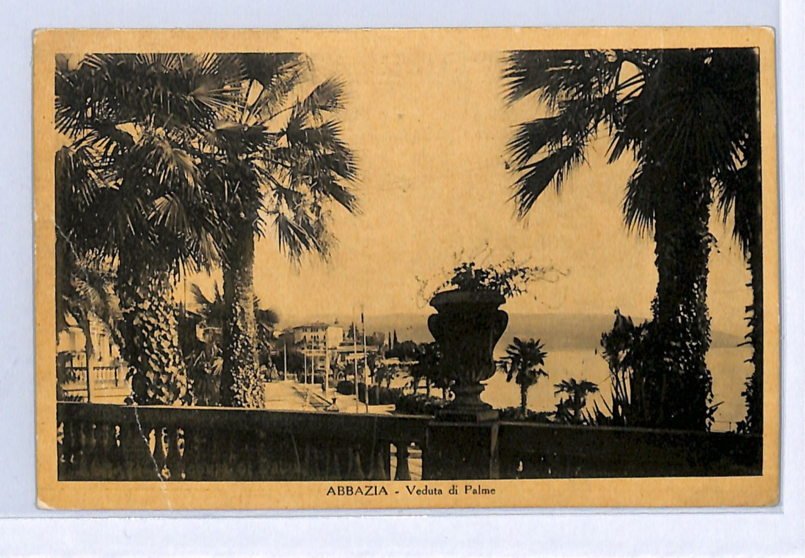 ITALY USED CROATIA Postcard *ABBAZIA-FIUME* 1937 TPO Railway Mail Serbia WG58 - Image 5