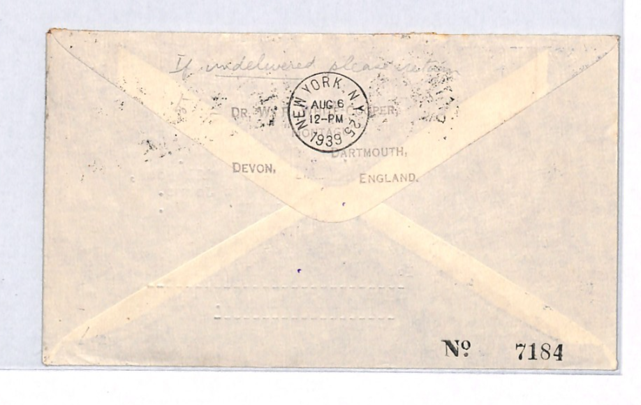 Ireland EIRE Air Mail 1939 Cover IMPERIAL FIRST FLIGHT NEWFOUNDLAND YH304 - Image 4