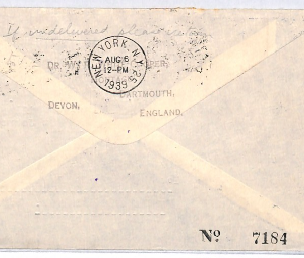 Ireland EIRE Air Mail 1939 Cover IMPERIAL FIRST FLIGHT NEWFOUNDLAND YH304 - Image 5