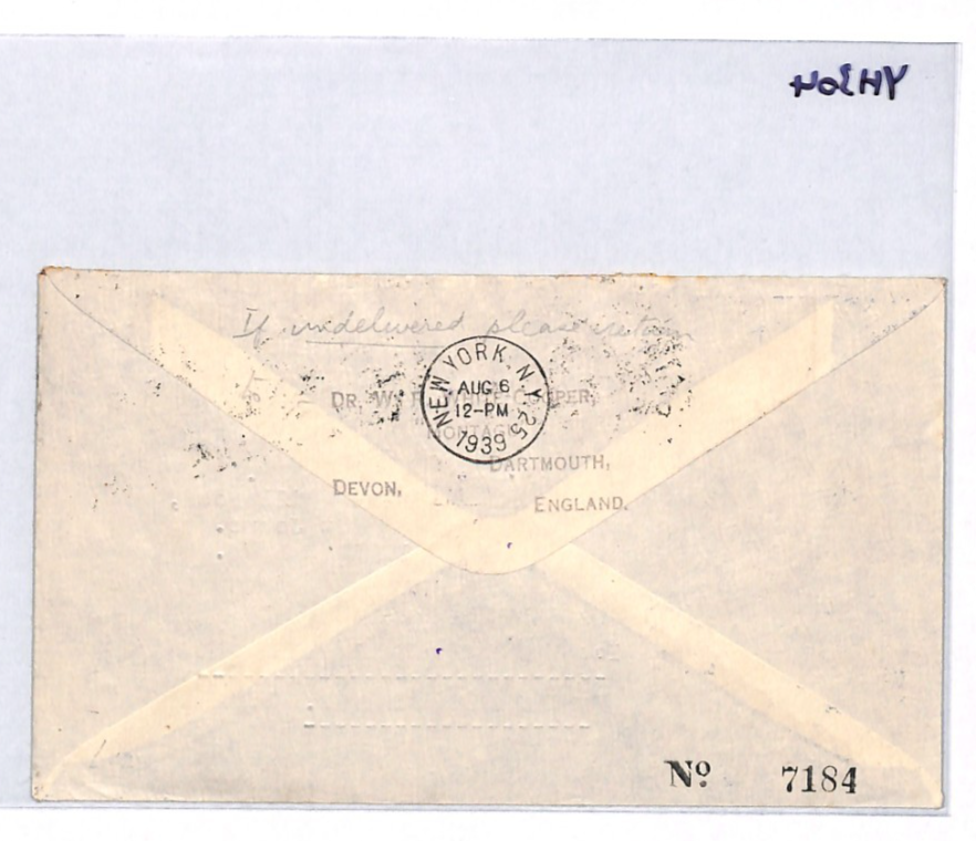 Ireland EIRE Air Mail 1939 Cover IMPERIAL FIRST FLIGHT NEWFOUNDLAND YH304 - Image 7