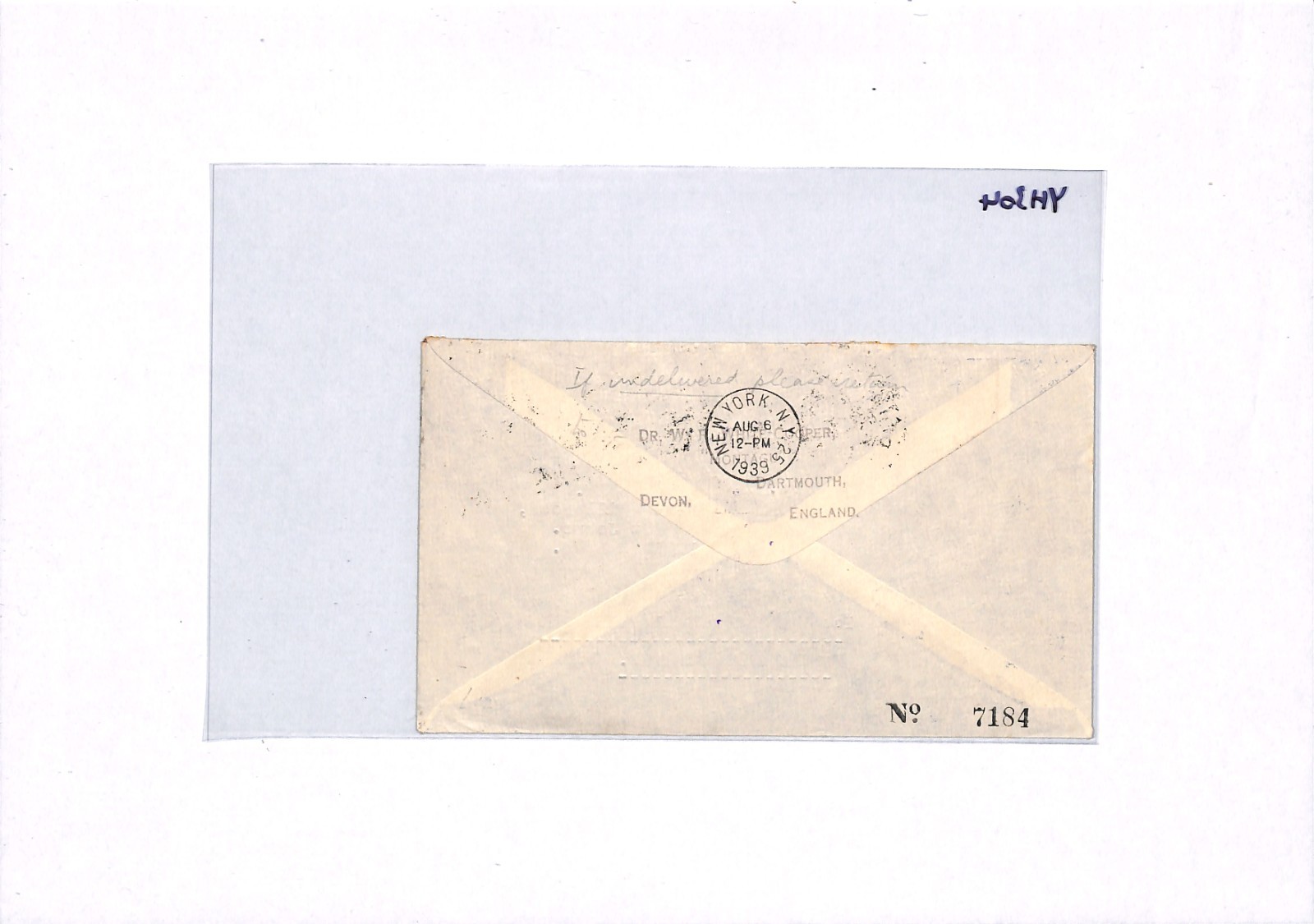 Ireland EIRE Air Mail 1939 Cover IMPERIAL FIRST FLIGHT NEWFOUNDLAND YH304 - Image 9