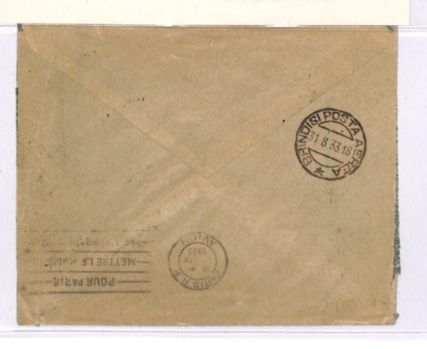 Italy Cols *RODI* Cover GREECE DODECANESE Air Mail RHODES 1933 London XD146 - Image 5