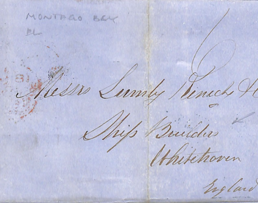 JAMAICA/GB TRANSATLANTIC Cover 1857 Montego Bay EL SHIP BUILDER Whitehaven UG250 - Image 6