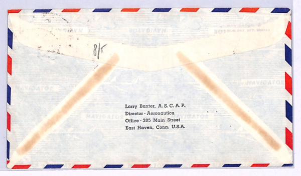 JORDAN Air Mail Cover SPECIAL FLIGHT *KING HUSSEIN* Pilot Signed 1966 USA XW270 - Image 4