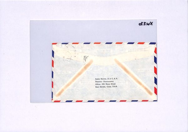 JORDAN Air Mail Cover SPECIAL FLIGHT *KING HUSSEIN* Pilot Signed 1966 USA XW270 - Image 8