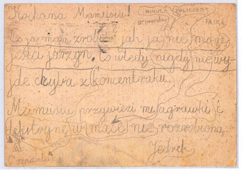JUDAICA Austria WW2 SLOGAN Card Polish Message 1943 *LISSAK* JEWISH FAMILY YQ405 - Image 3