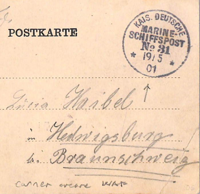 KIAUTSCHAU China GRUSS AUS Card TSINGTAO *SCHIFFSPOST No.31* CDS Ship Cancel WK5 - Image 5