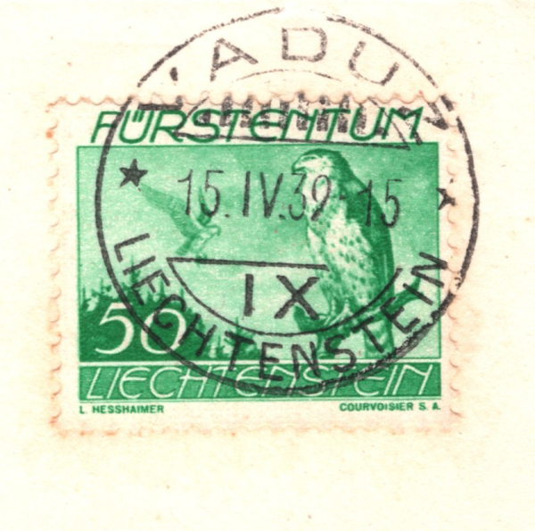 LIECHTENSTEIN Air Mail 1939 50c Cover KLM FIRST FLIGHT Rotterdam {Joffe}WT150 - Image 5