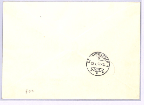 LIECHTENSTEIN FDC 1949 UPU ANNIVERSARY Vaduz Reg Switzerland Schaffhausen XV80 - Image 4