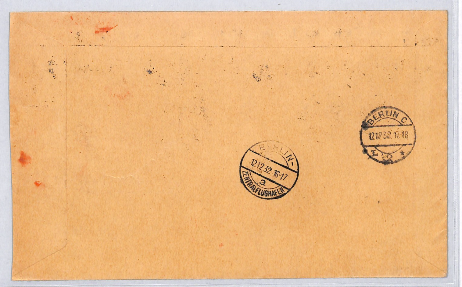 LITHUANIA Air Mail 1932 Set{8} TRIANGULARS Cover Klaipeda Flown Germany VM104 - Image 2