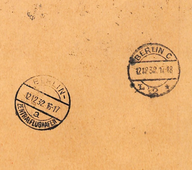 LITHUANIA Air Mail 1932 Set{8} TRIANGULARS Cover Klaipeda Flown Germany VM104 - Image 5