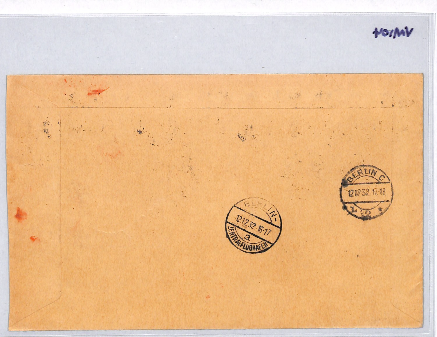 LITHUANIA Air Mail 1932 Set{8} TRIANGULARS Cover Klaipeda Flown Germany VM104 - Image 9