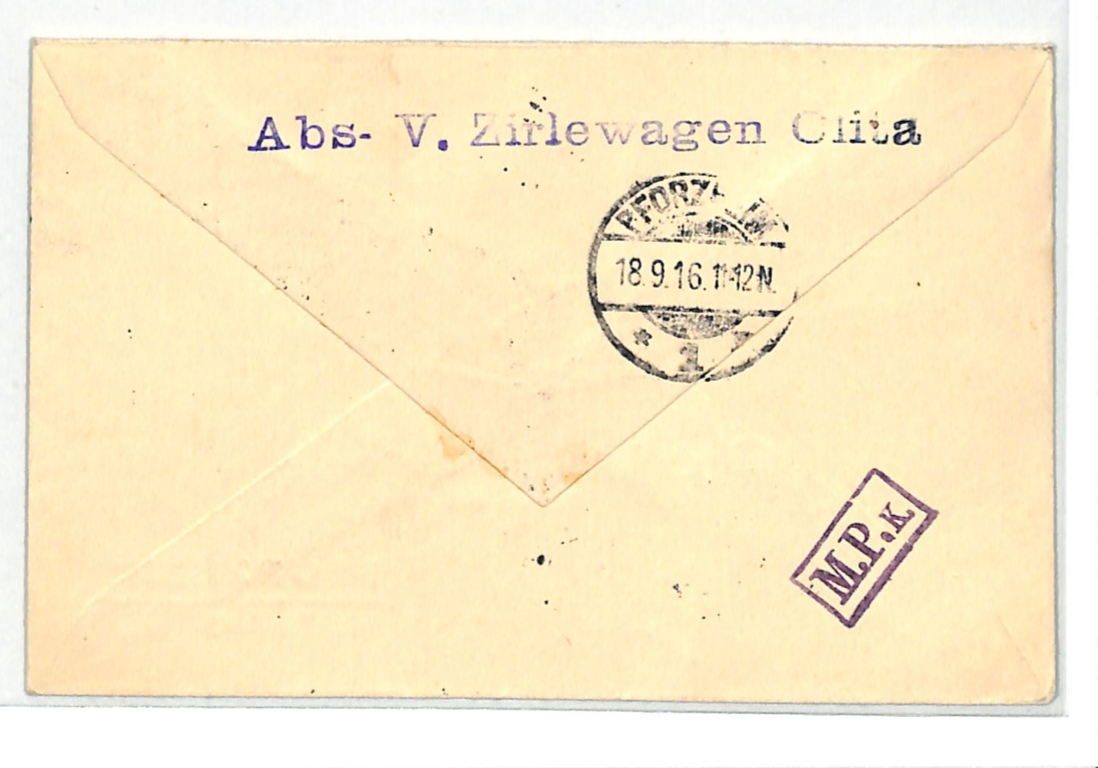 LITHUANIA WW1 Cover OB OST (Russia) Germany Occ *OLITA* (Herren) Reg 1916 WV81 - Image 3
