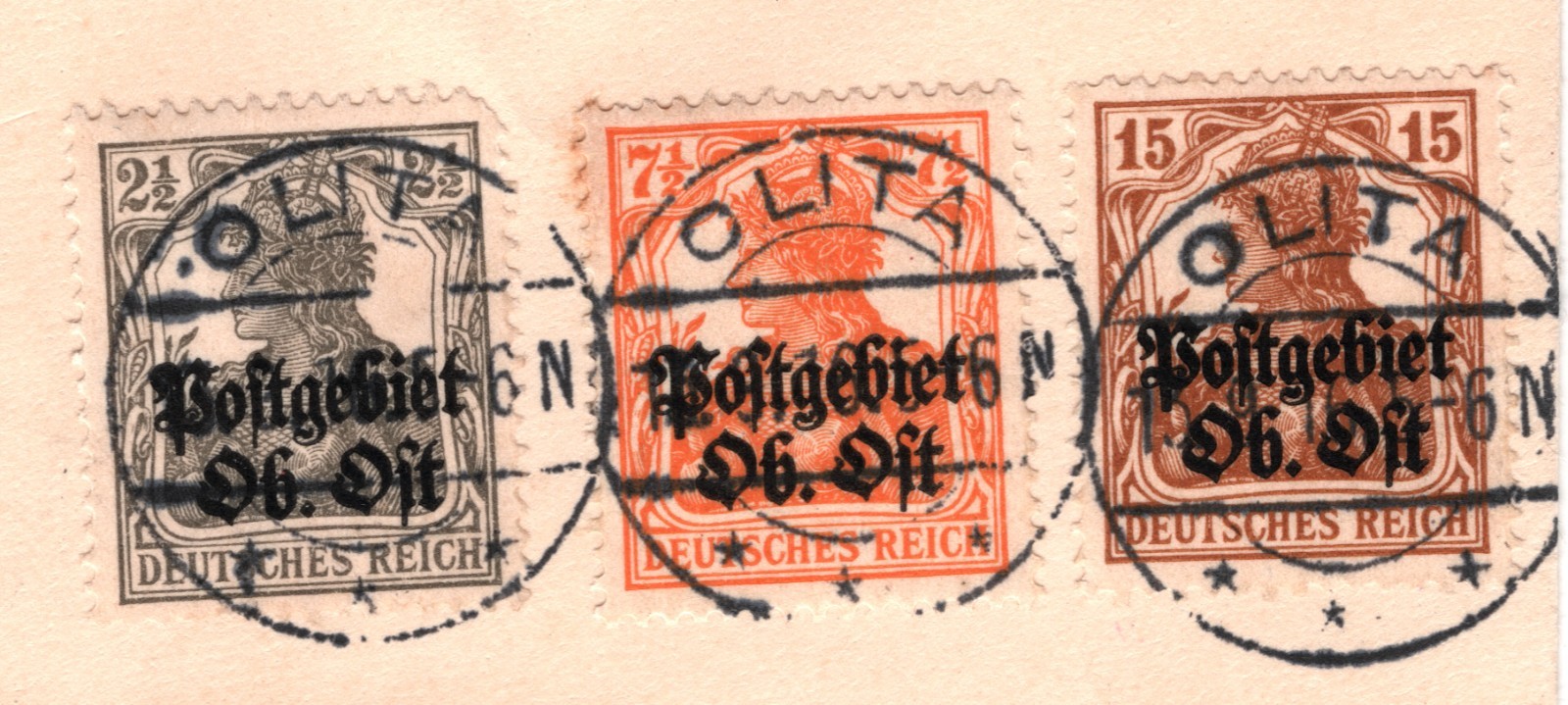 LITHUANIA WW1 Cover OB OST (Russia) Germany Occ *OLITA* (Herren) Reg 1916 WV81 - Image 4