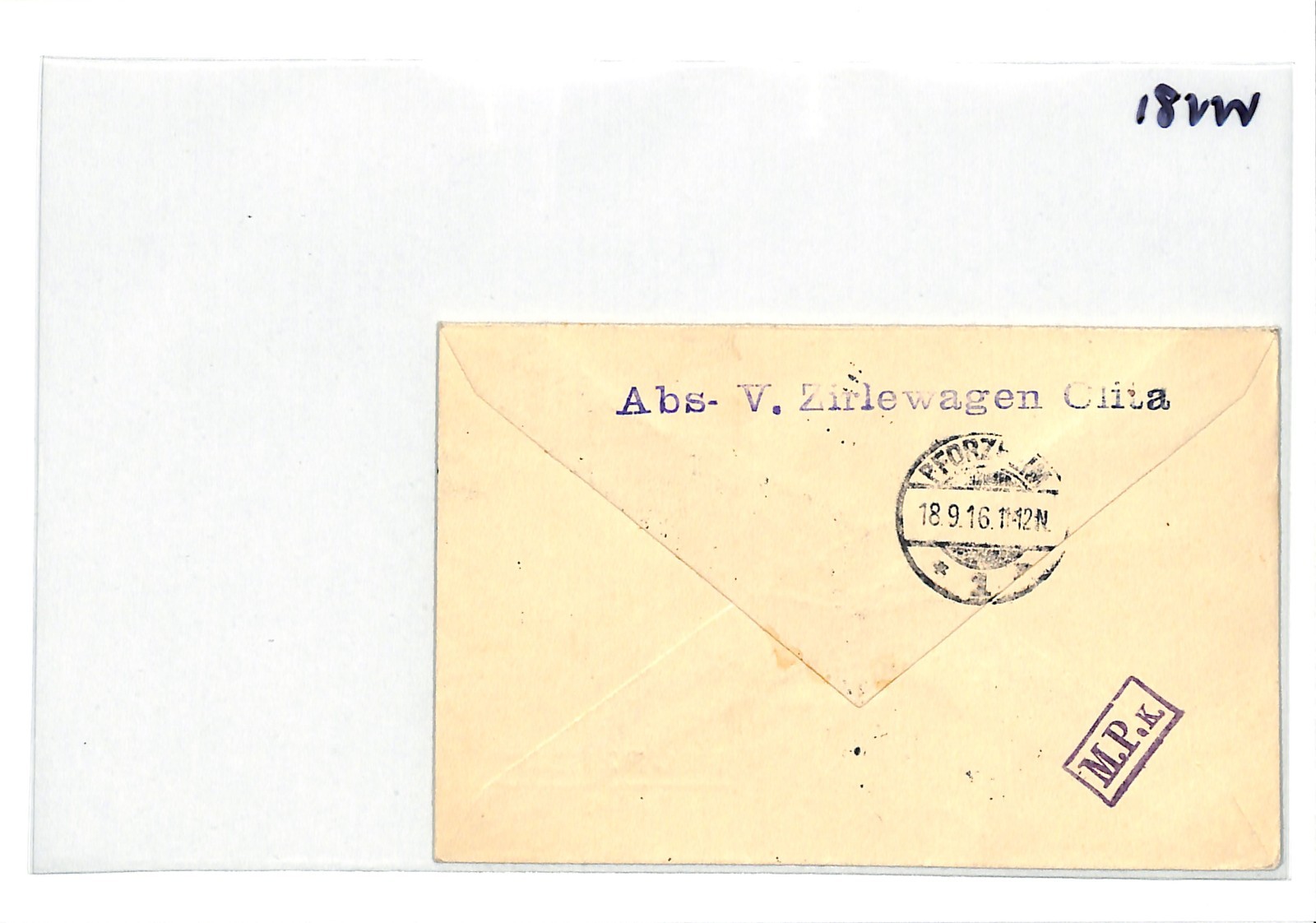 LITHUANIA WW1 Cover OB OST (Russia) Germany Occ *OLITA* (Herren) Reg 1916 WV81 - Image 6