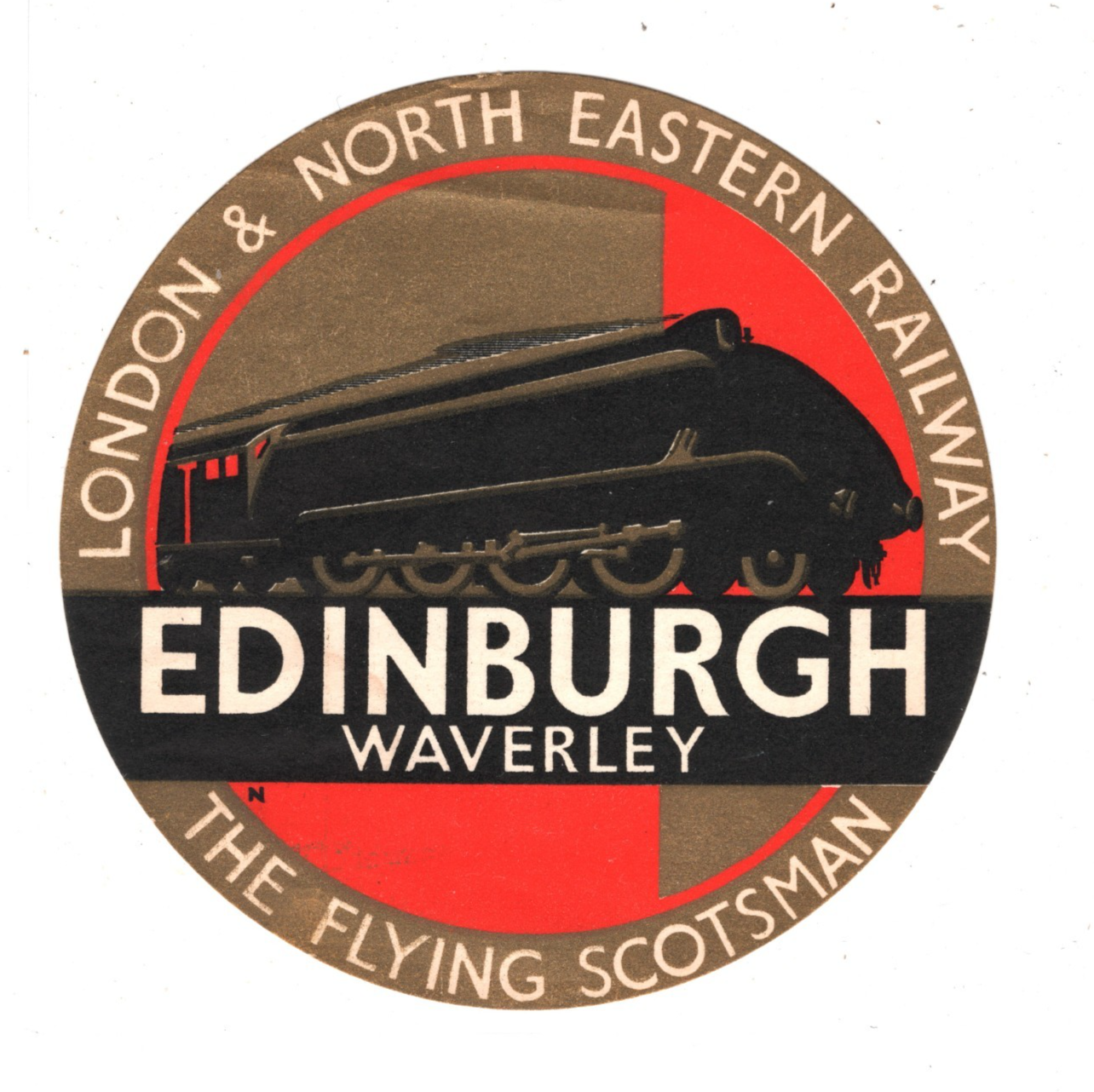 LNER KGV Label *FLYING SCOTSMAN* Edinburgh LONDON & NORTH EASTERN RAILWAY RS71 - Image 3