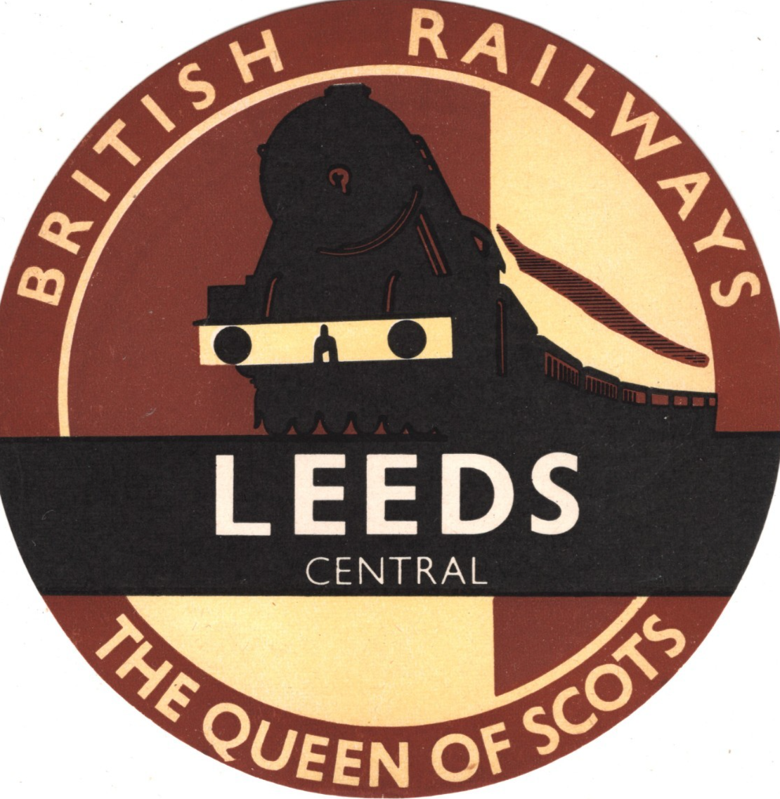 LONDON &NORTH EASTERN RAILWAY Illustrated Leeds Central QUEEN OF SCOTS LNER RS68