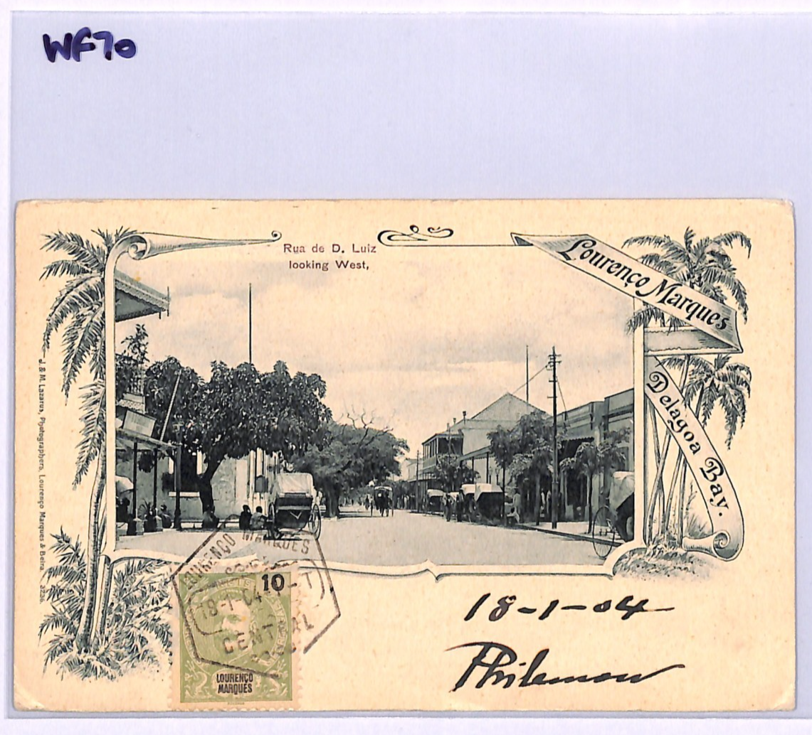 LOURENCO MARQUES Postcard Portugal Cols VIEW-SIDE Franking 1904 Delagoa Bay WF70 - Image 7