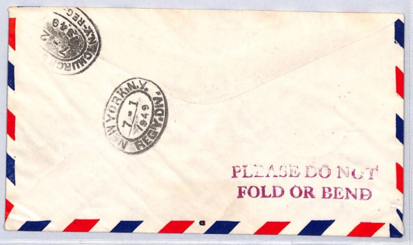 MADAGASCAR Cover Air HIGH VALUES 1941 Set{7} PLANES France Cols Reg'd 1949 YF226 - Image 3