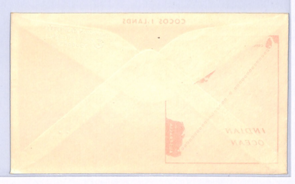 MALAYA USED COCOS ISLANDS Air Mail Cover 1954 Singapore{Samwells-covers}XF57 - Image 3