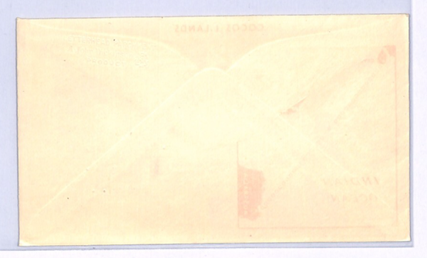MALAYA USED COCOS ISLANDS Air Mail Cover 1954 Singapore{Samwells-covers}XF58 - Image 3