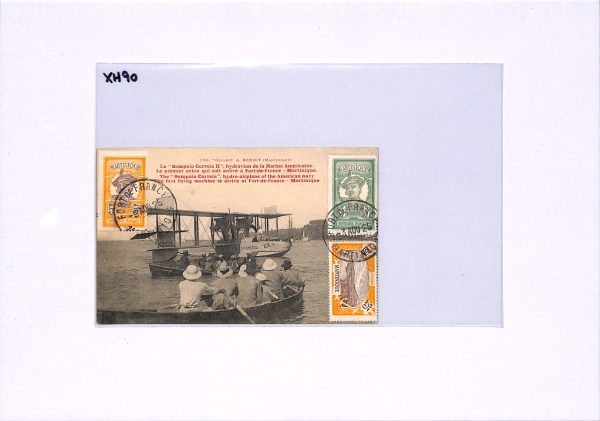 MARTINIQUE Postcard 1925 PPC Hydravion SEA-PLANE *USA NAVY FLIGHT* Arrival XH90 - Image 10