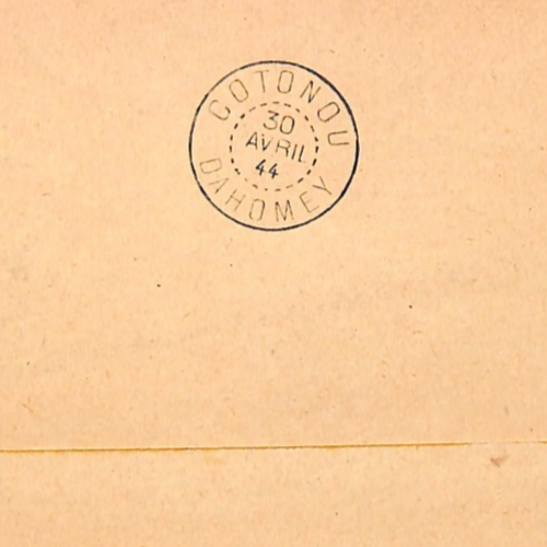 MAURITANIA & SENEGAL AOF WW2 Surcharges Used DAHOMEY 1944 RED CROSS Cover WT202 - Image 5