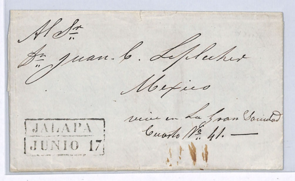 MEXICO Historic Letter 1848 AMERICAN WAR Aftermath *JALAPA* Cover (US Army) WX57 - Image 4