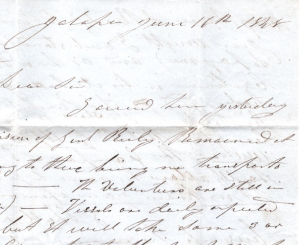 MEXICO Historic Letter 1848 AMERICAN WAR Aftermath *JALAPA* Cover (US Army) WX57 - Image 7