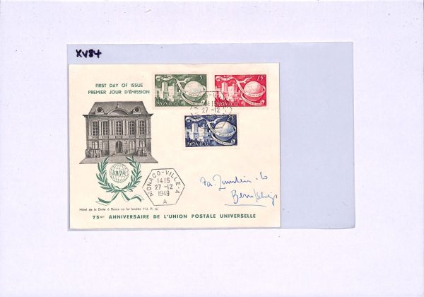 MONACO FDC 1949 UPU ANNIVERSARY Illustrated First Day Cover {samwells}XV84 - Image 5