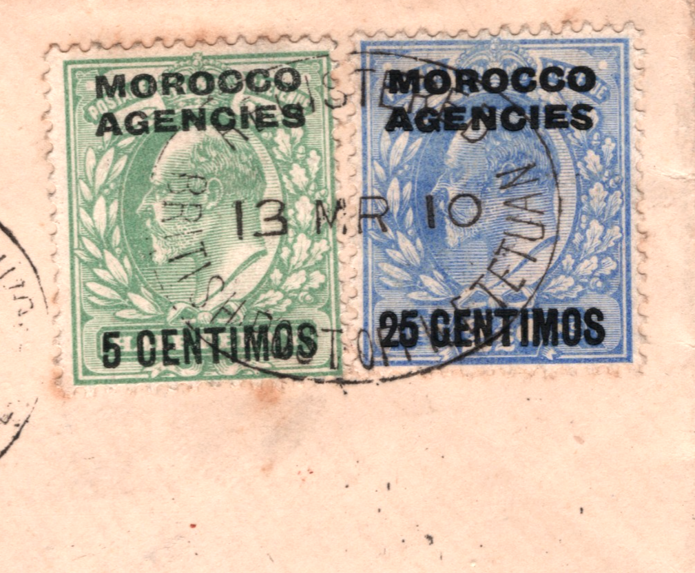 MOROCCO AGENCIES (GB) Overprint KEVII Cover *TETUAN* Registered 1910 Hants YB58 - Image 7