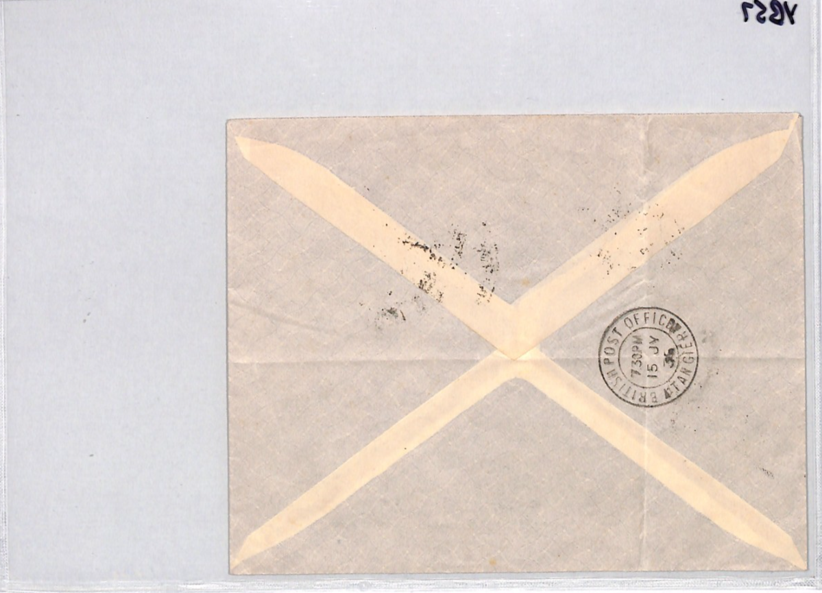 MOROCCO AGENCIES GB Overprint KGV Cover 1935 *SILVER JUBILEE* BLOCK Tangier YB57 - Image 12