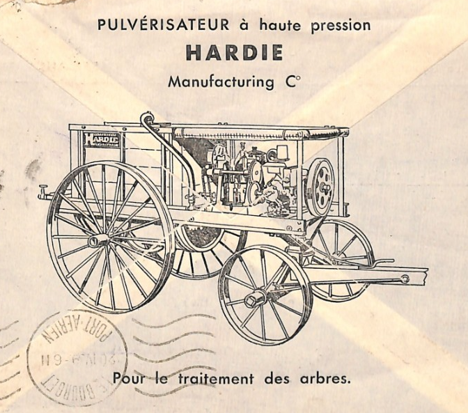 MOROCCO AGRICULTURE ADVERT Cover PULVERISING MACHINE France Cols 1939 USA YF289