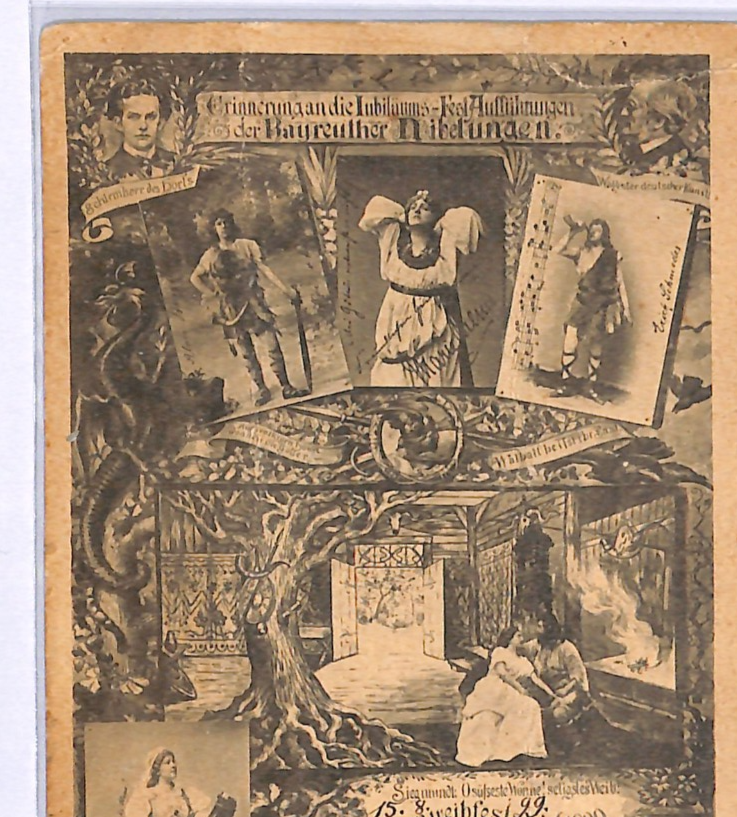 MUSIC OPERA Bavaria Germany EARLY Postcard 1899 *BAYREUTH* Festival PPC WO207 - Image 3