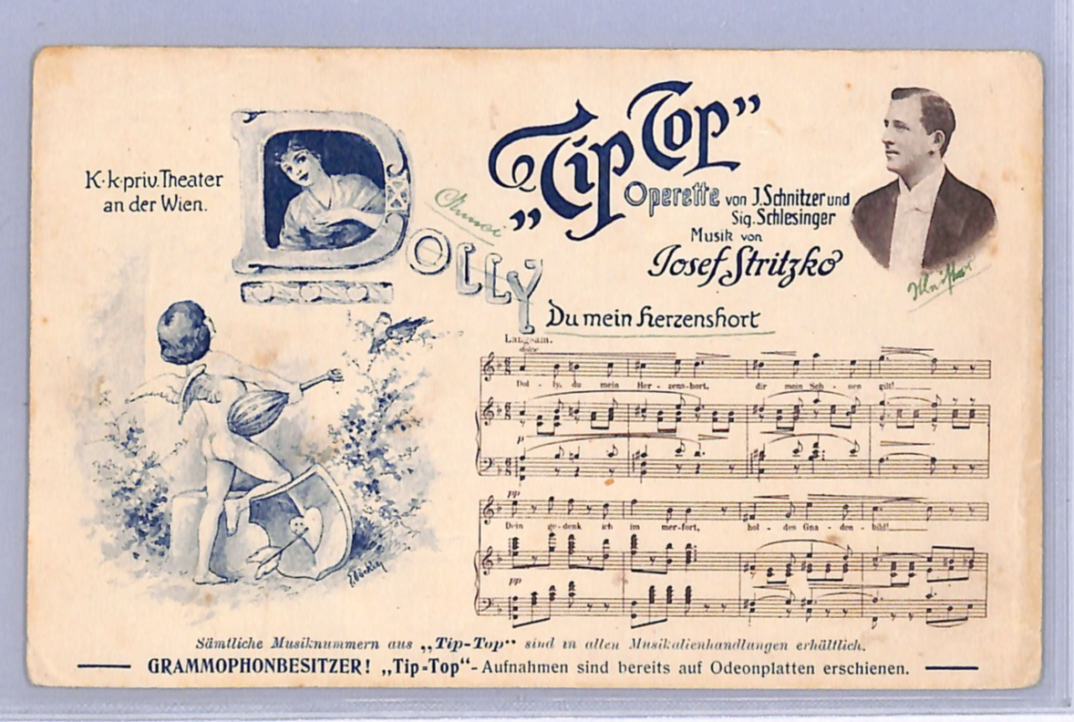 MUSIC Operetta *TIP-TOP* Austria ADVERT Postcard Schnitzer/Schlesinger ART WO198 - Image 6