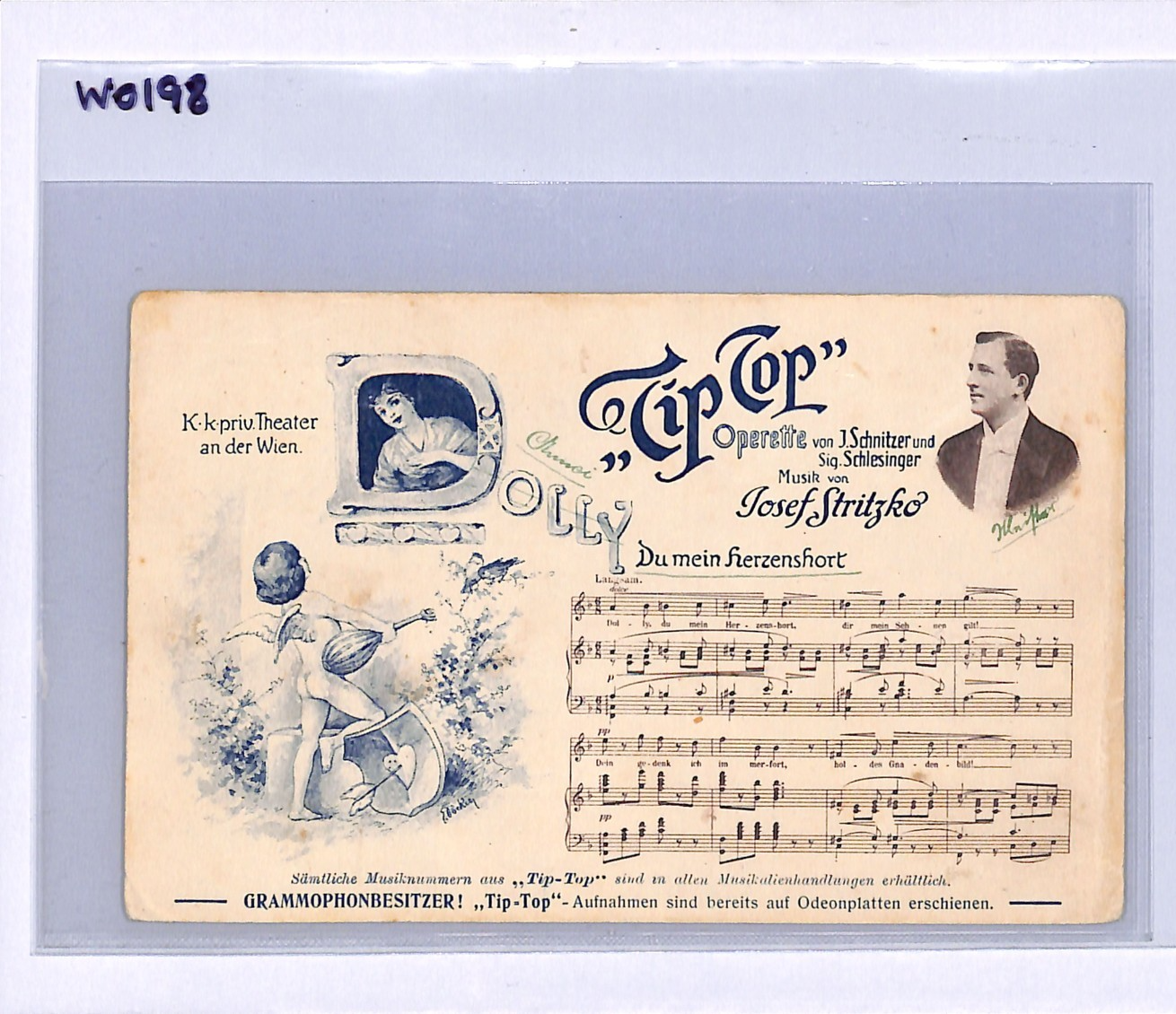 MUSIC Operetta *TIP-TOP* Austria ADVERT Postcard Schnitzer/Schlesinger ART WO198 - Image 8