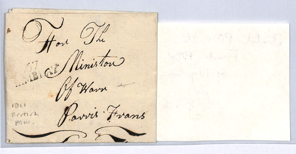 NAPOLEONIC WARS *POW* Letter 1811 BRITISH Soldier Cambrai-France Governor WY72 - Image 7