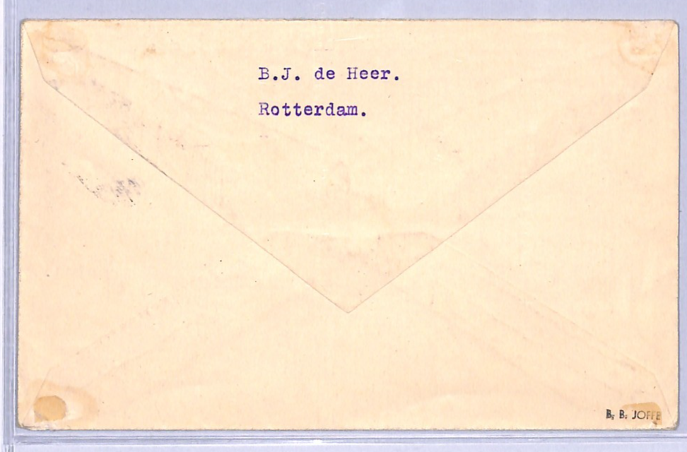 NETHERLANDS Air 1928 Cover FIRST FLIGHT GERMANY Rotterdam-Kassel (Prague) VT14 - Image 4