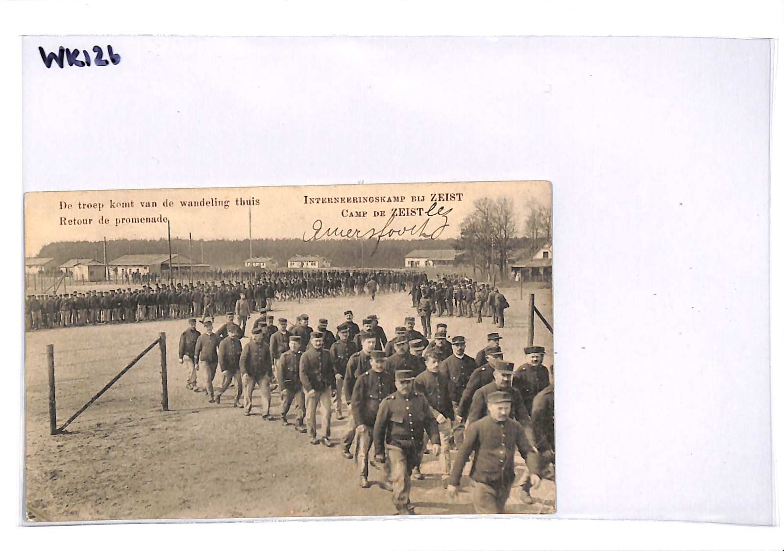 NETHERLANDS WW1 Postcard ZEIST INTERNMENT CAMP PPC Amersfoort 1918 Brazil WK126 - Image 4