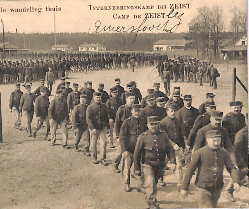 NETHERLANDS WW1 Postcard ZEIST INTERNMENT CAMP PPC Amersfoort 1918 Brazil WK126