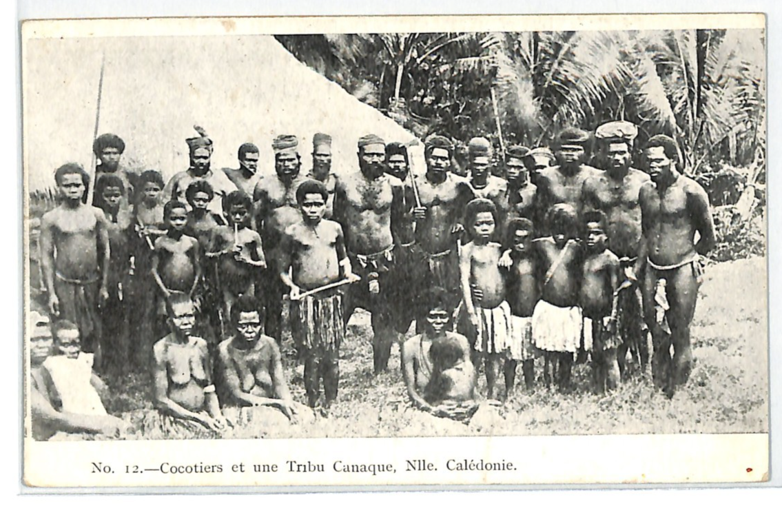 NEW CALEDONIA France Cols Postcard ETHNIC PPC Kanak Tribe COCOTIERS Unused WS190 - Image 2