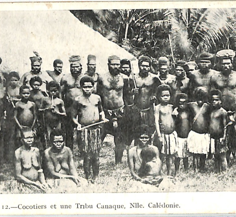 NEW CALEDONIA France Cols Postcard ETHNIC PPC Kanak Tribe COCOTIERS Unused WS190