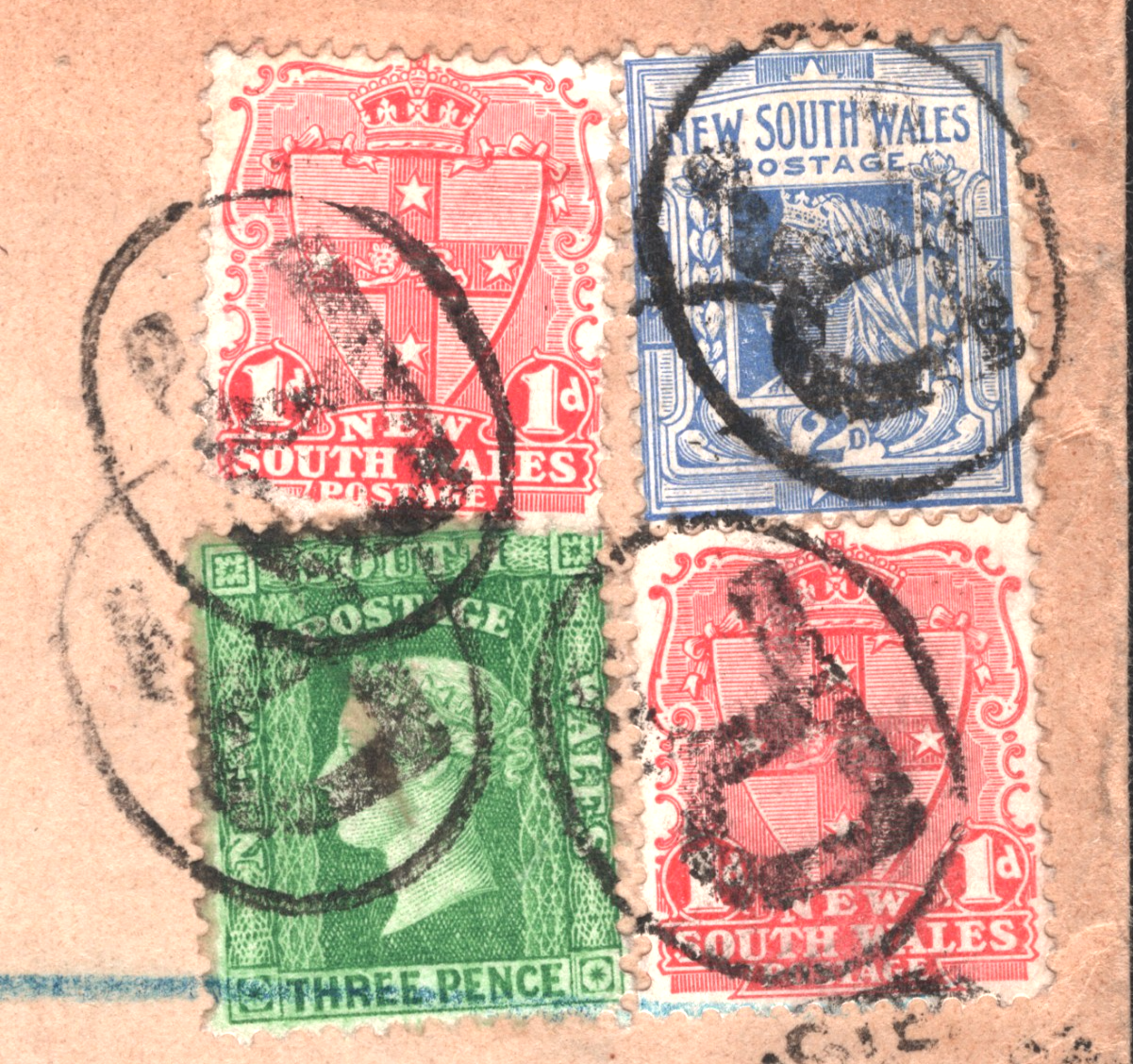 NEW SOUTH WALES Australia States QV *3-COLOUR FRANKING* Cover NSW 1907 NZ MS1322 - Image 3