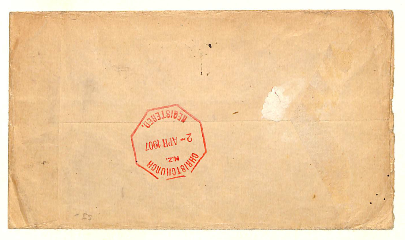 NEW SOUTH WALES Australia States QV *3-COLOUR FRANKING* Cover NSW 1907 NZ MS1322 - Image 6