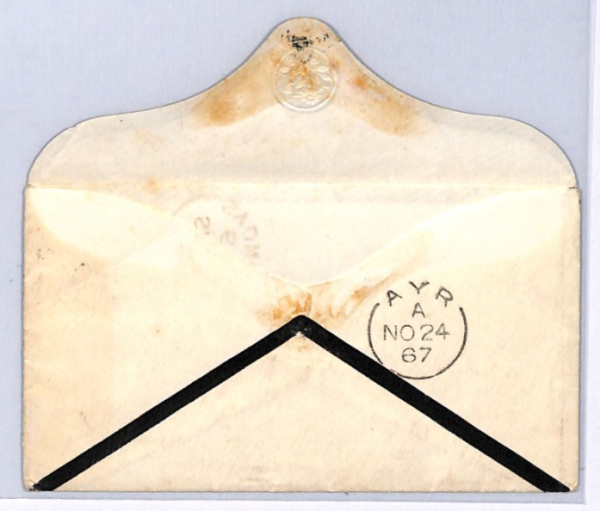 NEW SOUTH WALES NSW Australia States Cover Sydney GB Scotland Ayr 1867 XK1 - Image 5
