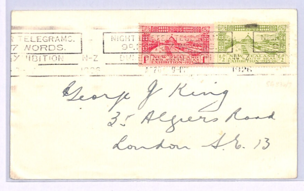 NEW ZEALAND Cover *SOUTH SEAS EXHIBITION* Dunedin 1926 Slogan Machine XW129 - Image 3