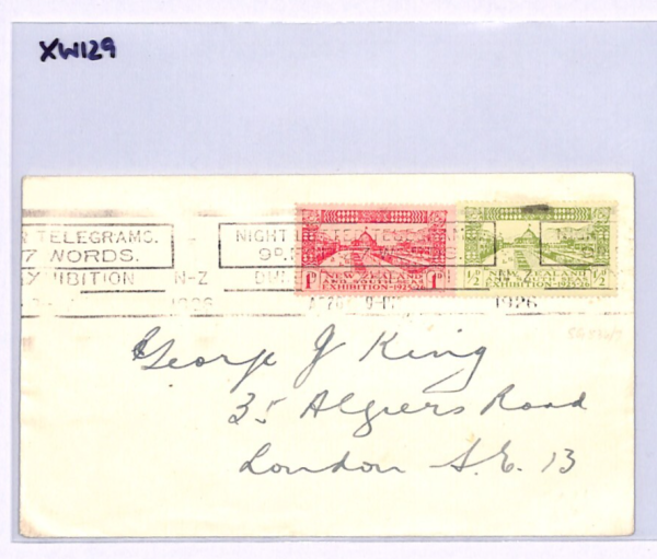 NEW ZEALAND Cover *SOUTH SEAS EXHIBITION* Dunedin 1926 Slogan Machine XW129 - Image 5