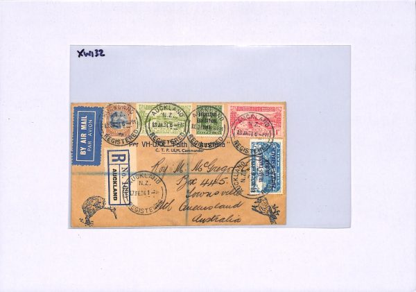 NEW ZEALAND Cover SOUTH SEAS/AUCKLAND EXHIBITION Franking 1932 Auckland XW132 - Image 4