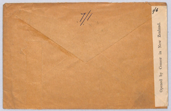 NEW ZEALAND WW2 Cover 5s POSTAL FISCAL Trans-Pacific 1941 Air Mail VICTORY ZN271 - Image 4